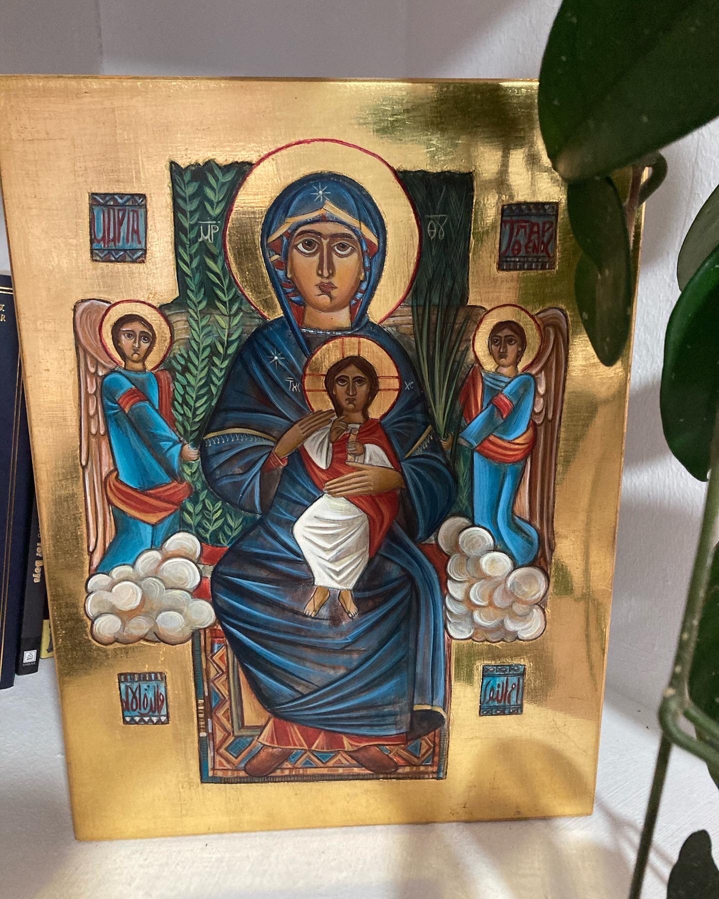Ϯⲑⲉⲟⲧⲟⲕⲟⲥ la theotokos copte, icône de la Mère de Dieu
